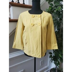 Larry levine Linen & Rayon Button Casual Jacket